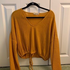 Slightly cropped sweater